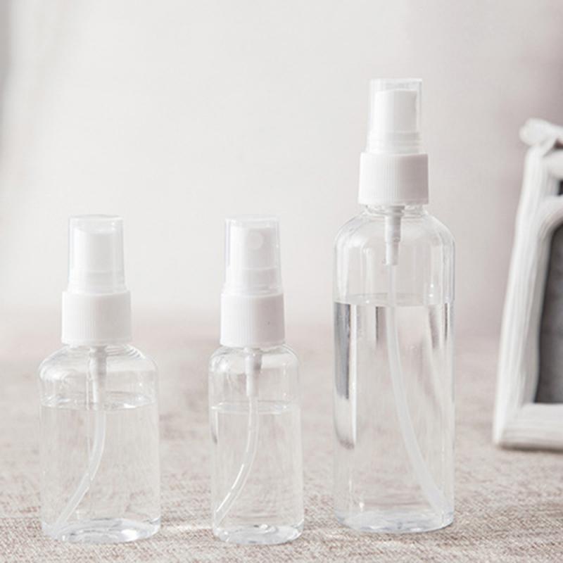 30/50/100ml täytettävää pulloa matka läpinäkyvä muovisumutin tyhjä kätevä pieni suihkepullo myrkytön turvallinen pullo