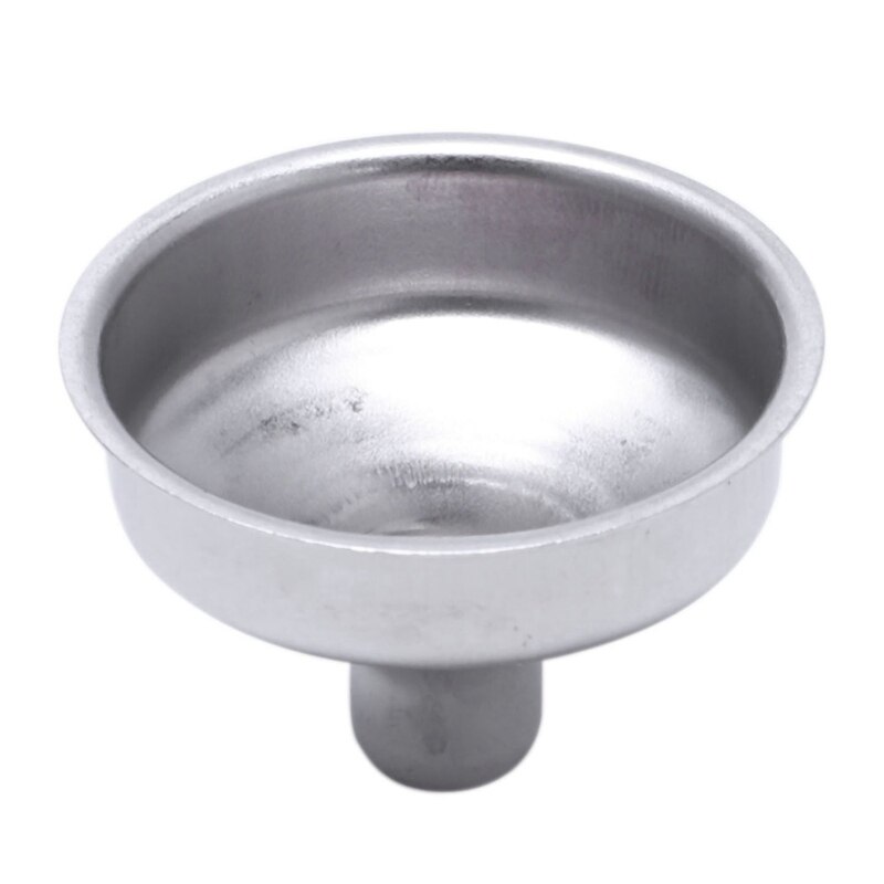 Mini Portable Round Stainless Steel Flask & Funnel Set, 5 oz Silver