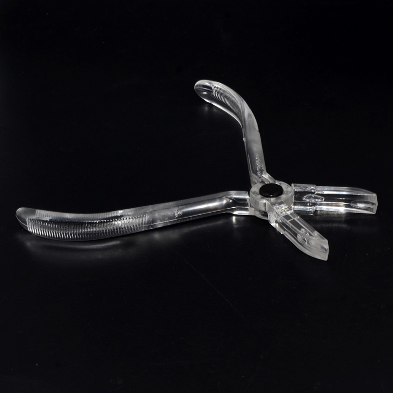 Alicates desechables de abrazadera de apertura/cierre esterilizados por EO Gas PC, pinzas para oreja, nariz, labio, vientre, herramientas para perforación corporal, 1 ud.: Plata antigua plateada