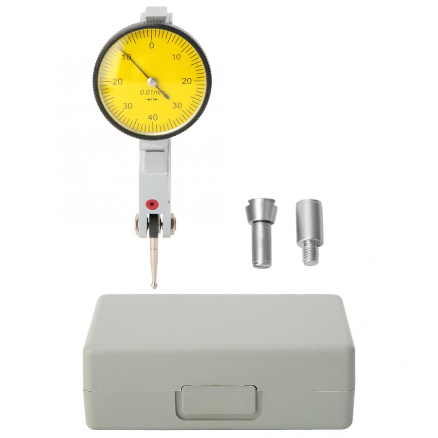 0-0.8mm Magnetische Zwaluwstaart Rails Meetklok 0.01mm Wijzerplaat Schaal Gauge Measure Tool Interne Micrometer