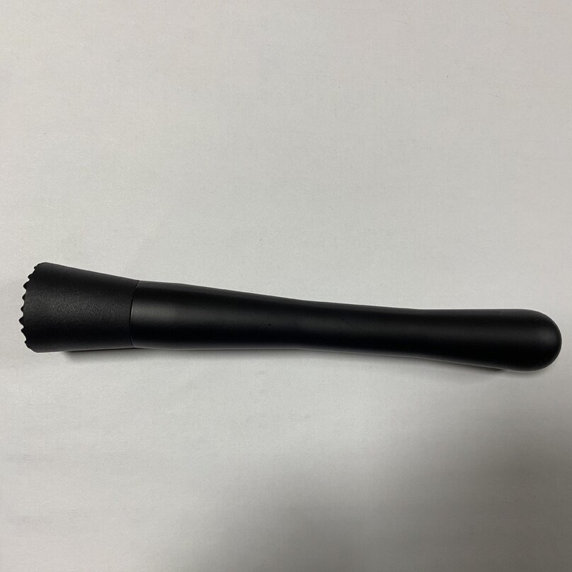 Stainless Steel Crushed Ice Hammer Popsicle Sticks Cocktail Swizzle Stick Multifunction Fruit Muddle Pestle bar accessories: Matte Black