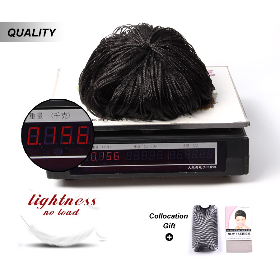 Leeons Bob Box Braids Wigs Synthetic Short Bob Box Wig With Bangs Shoulder-Length Short Braided Wigs For Black Women Breathable