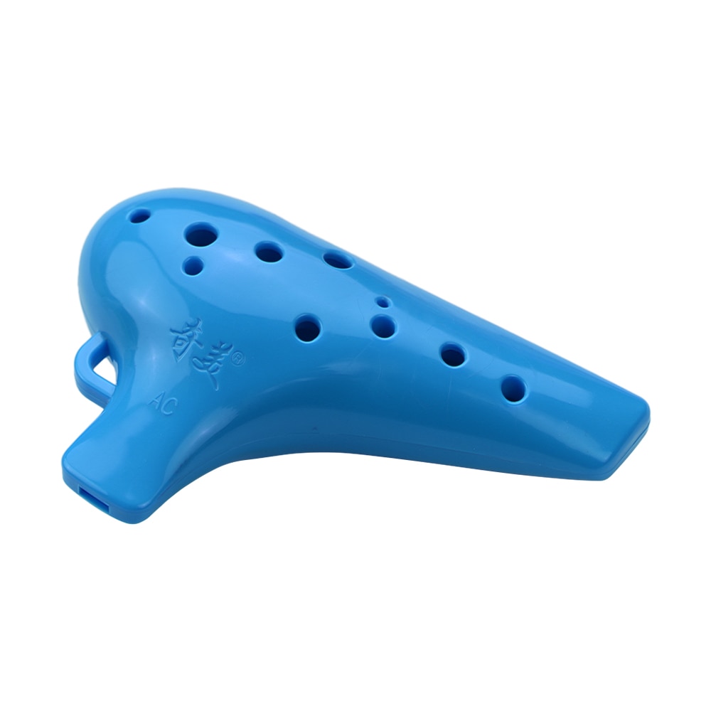 QMT-4 Alto C 12 agujeros Ocarina ABS Material Ocarinas instrumento de viento con puntuación de música y bolsa protectora para para principiantes