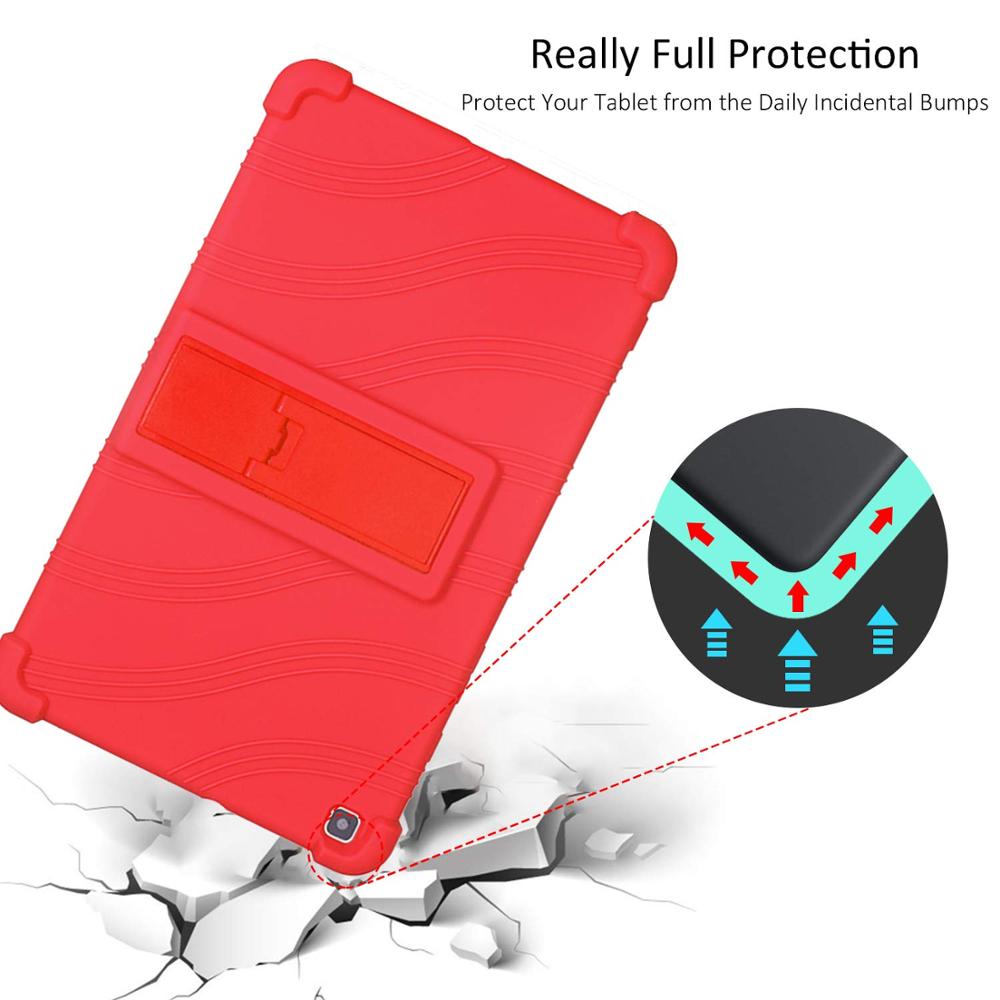 Tab A 8.0 inch Tablet Case for Samsung Galaxy Tab A 8 SM-T290 SM-T295 Silicon Protective Skin Shell Stand Funda Para Case