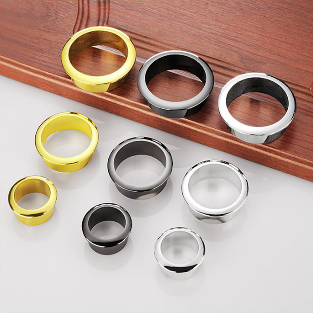 35/ 45/ 50/ 55/ 60/ 80mm computer bureau kabel grommets draad gat cover kabinet ontluchter decoratieve ring kabel uitlaat poort meubilair
