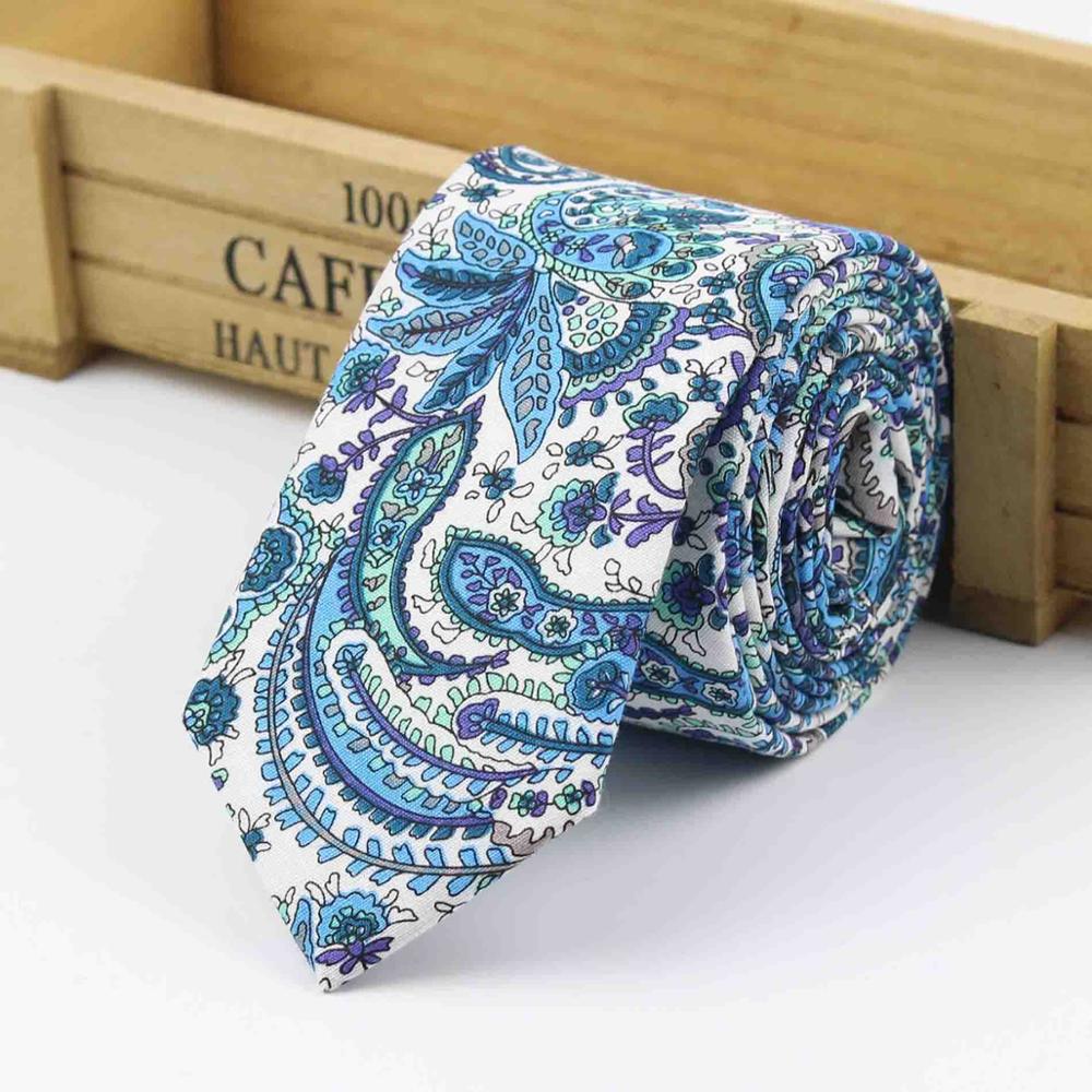 Blommig slips för män casual diamant konstgjord bomull blomma löjrom fluga paisley smala slipsar män liten halsband: 2