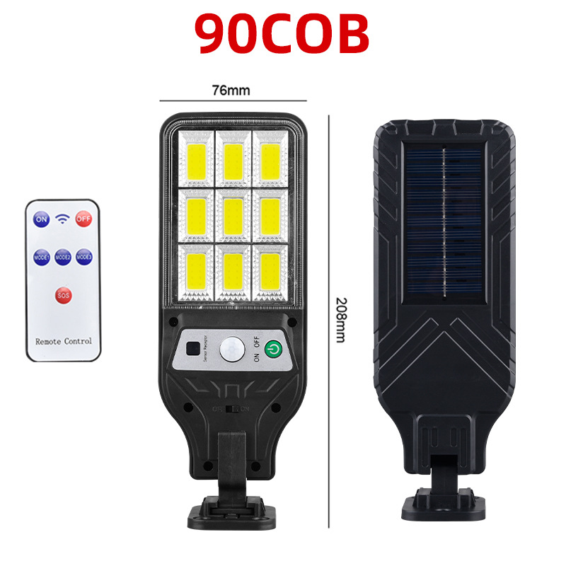 350000 LM Outdoor Solar Lights Bewegingssensor Solar 3-modi Waterdichte beveiliging Wandverlichting voor Patio Tuindeur Straatverlichting: Default Title