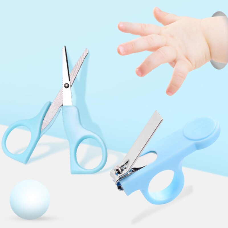 Baby Nail Care Scissors Gorgeous Sets Health Care Solid Color Equipment Baby Care Set Trimmer Toe Baby Cleaning Manicure Tool