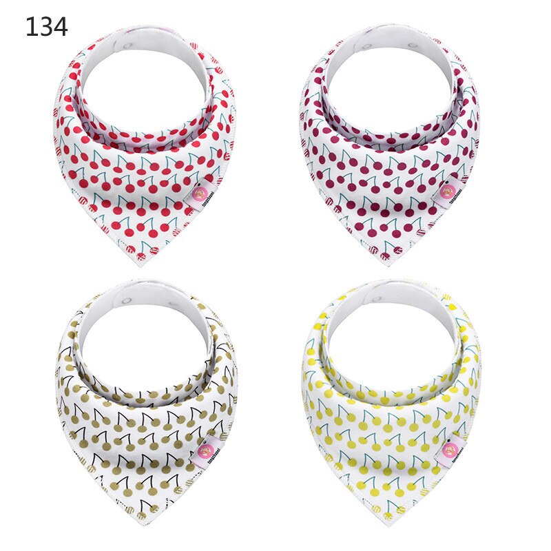 Di vendita caldo bandana del bambino di trasporto bavaglini cute triangolare tovagliolo della saliva del bambino panni del burp Set Regalo Per Le Ragazze Jewel Set del bambino bandana bava bavaglini: bandana bibs 134