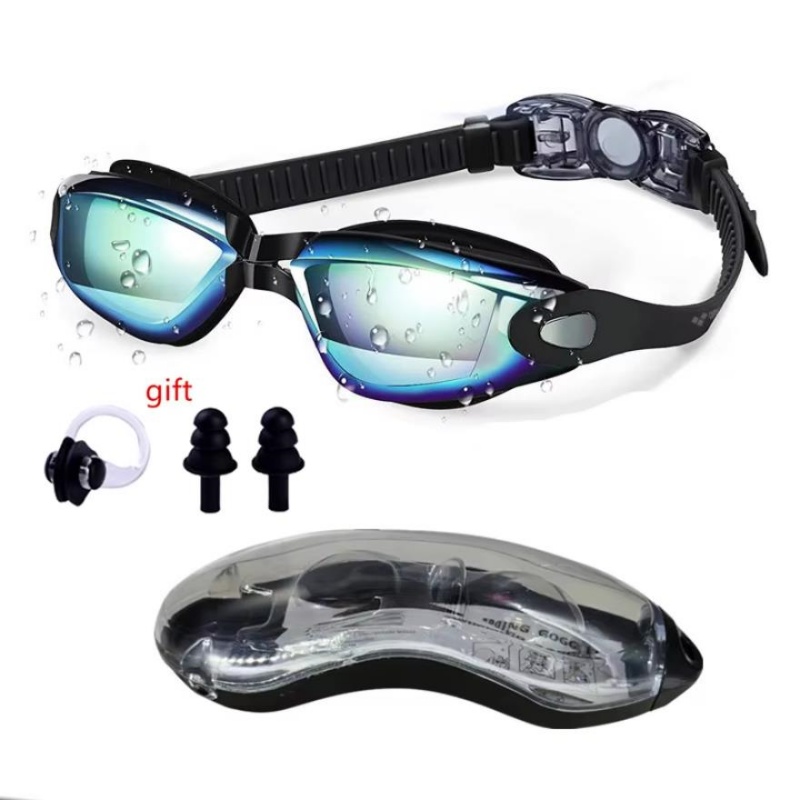 ARENA Kein Auslaufen, Anti-Beschlag, vollständiger Schutz, HD-Schwimmbrille, für Herren und Damen, verstellbare, auslaufsichere Schwimmbrille für Erwachsene: green