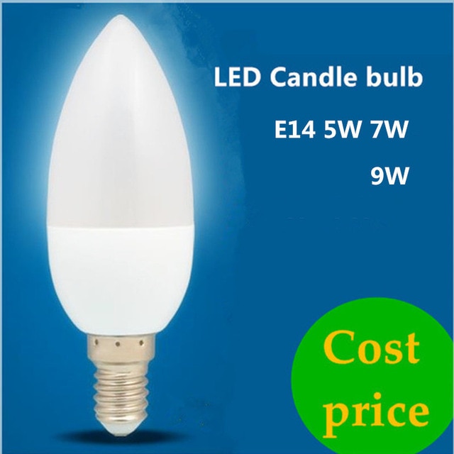 E14 LED Kerze Birne Energiesparlampe Lichter 5W 7W 9W E14 E27 220V LEDs Kronleuchter licht Scheinwerfer bombilla LED für eine Heimat Deko