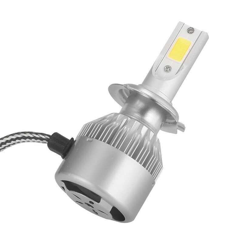 1 st mini bilstrålkastare glödlampa led  c6 h1 h3 h4 h7 9005 9006 36w 6500k 3800lm auto billjus styling ljus lampa glödlampa vitt ljus