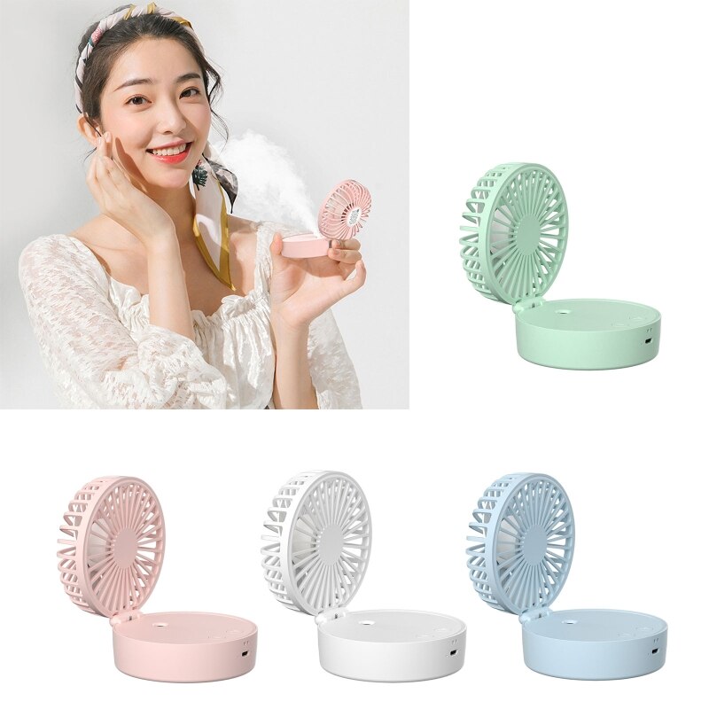 Mini Handheld Water Mist Fan Stille Elektrische Desktop Air Cooling Gadget