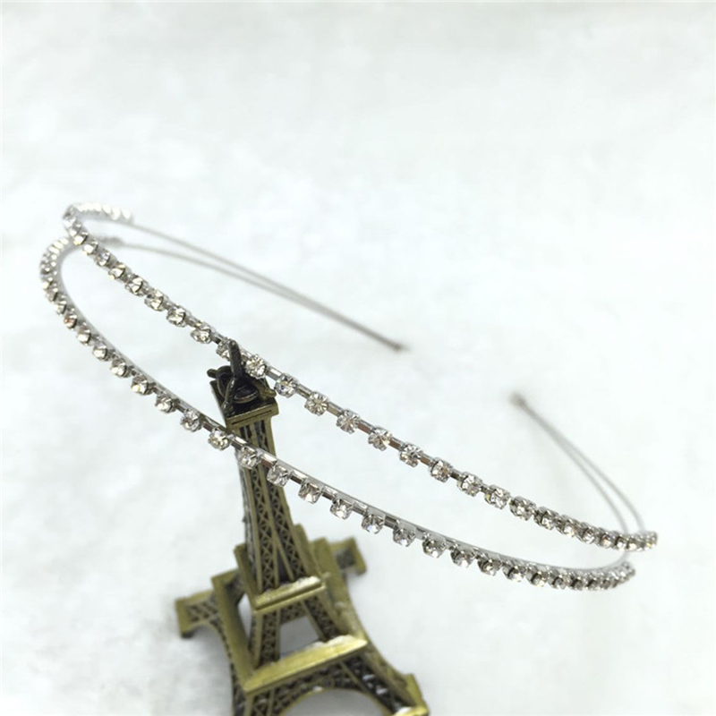 Hairband for Women Crystal Rhinestone Headband Gold Silver Color Headpiece Lady Girls Headdress Hair Accessories