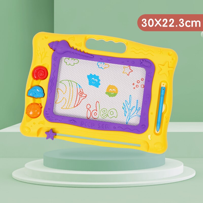Magnetische tekentafel speelgoed voor kinderen kids schilderen 2 jaar oud speelgoed kids schilderen Schetsblok Kleurrijke Baby Waggel: CB003