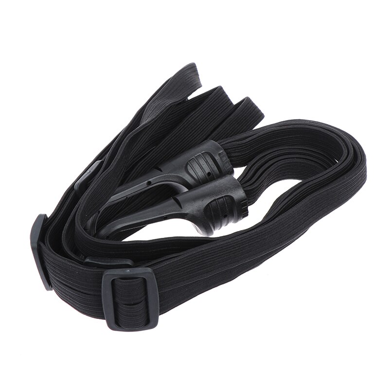90cm Motorcycle Helmet Straps 2 Hooks Luggage Retractable Elastic Rope Fixed Strap Net Belt