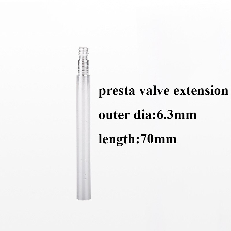 Bicicletta Air Valvola Del Pneumatico Caps Schrader/Presta Valve Stem Estensione Adattatore per Auto Moto Auto Elettrica Accessori Per Biciclette: presta 70mm silver