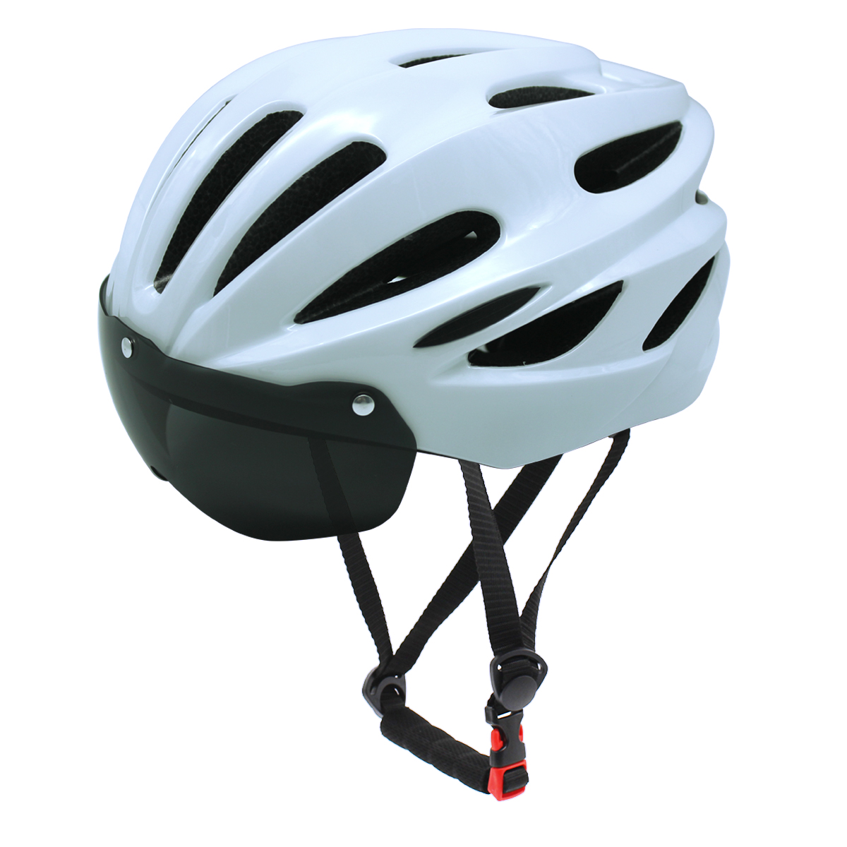 Bicycle Helmet Bike Helmet Cycling Helmet MTB helmet Bicycle headset Bike accessories with Removable Lens for men/female/wemen: White