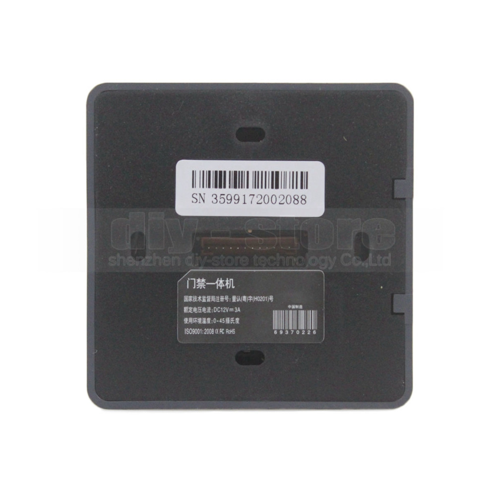 DIYSECUR Biometric Fingerprint Access Control Machine Digital Electric RFID Reader Code Password Keypad System for Door Lock