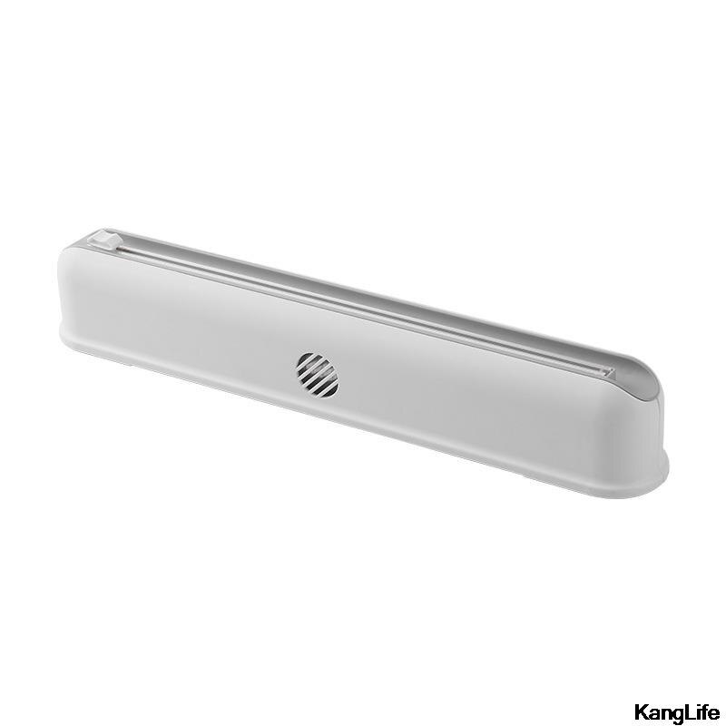Vershoudfolie Snijder Zuignap Muur Opknoping Home Vershoudfolie Snijden Doos Keuken Divider Verstelbare Opslag Cutter Accessoires: WHITE