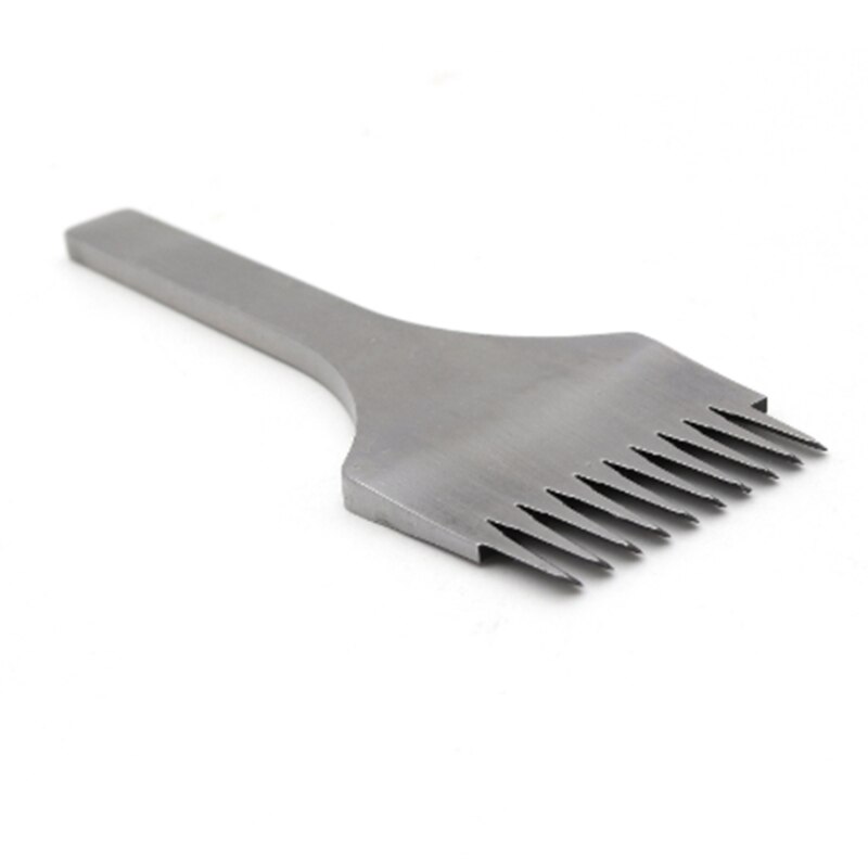 3.0mm couro costura punch tool cinzel couro perfurador conjunto de ferramentas artesanato polimento garfo laço costura