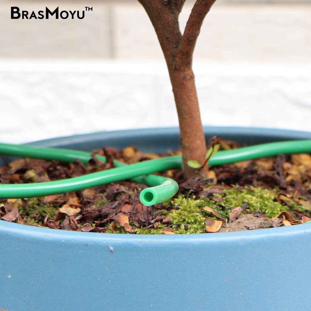 Tuyau d&#39;arrosage en PVC 10-70m 4/7mm, tuyau d&#39;arrosage du jardin, tube de 1/4 pouces, connecteur 1/4 pouces, Kit système d&#39;irrigation des plantes, serre