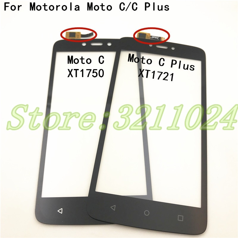 For Motorola Moto C XT1750 XT1754 XT1755 & Moto C Plus XT1721 XT1723 XT1724 Touch Screen Digitizer Front Glass Panel Sensor