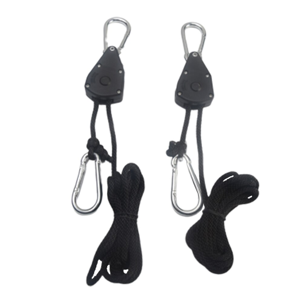 1/8 Gardening Supplies Ratchet Pulley Rope 150lb Capacity Home Led Hanger Light Grow Adjustable Lifting Heavy Duty