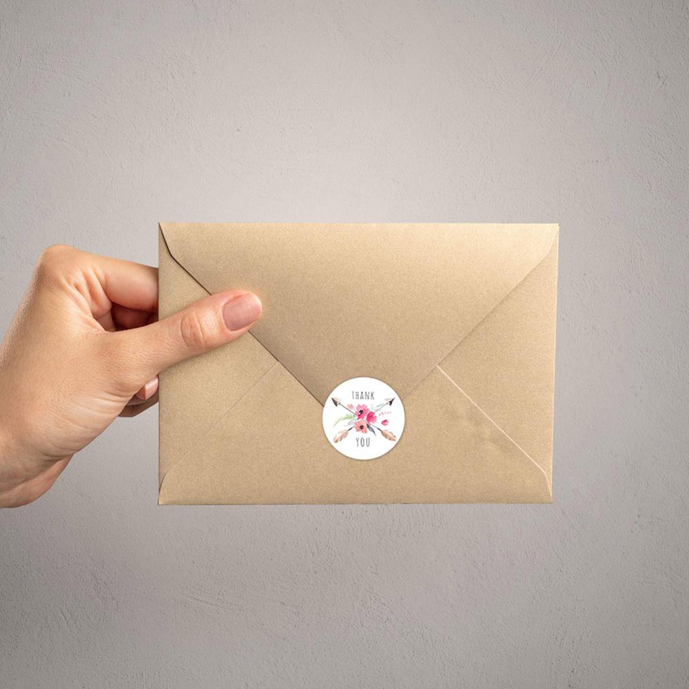 500pcs Per Roll Thank You Stickers 6 Different Thank You DesignsThank You Stickers