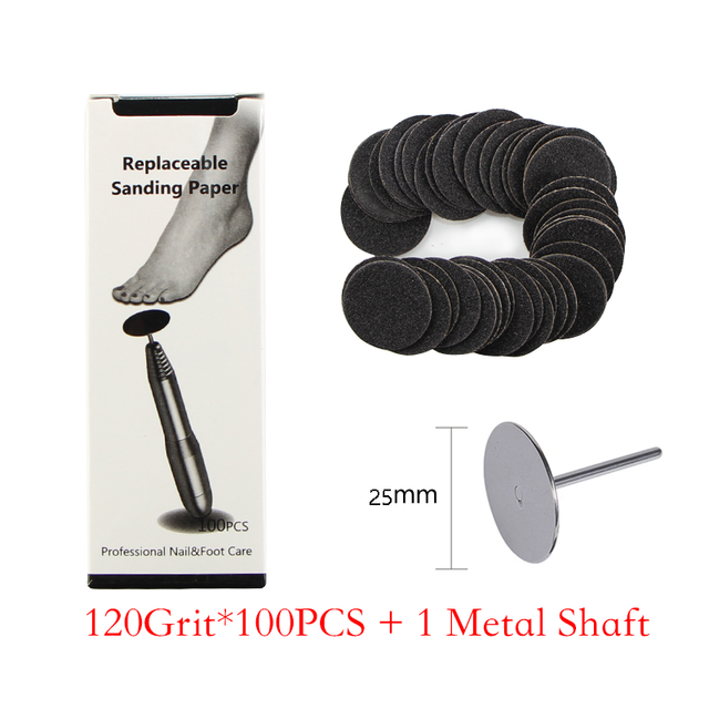 Pedicure Tool for Electric File Machine Feet Dead Skin Callus Peel Remove Sandpaper Disks Replacement Sandpaper: B