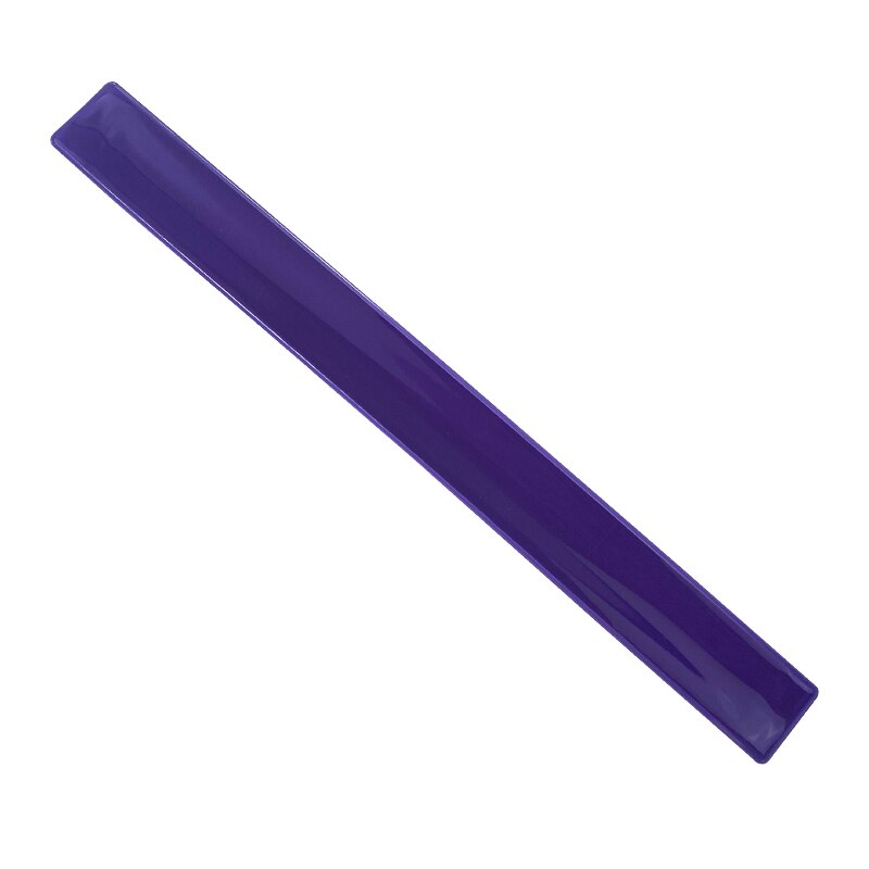 10 stk 41cm reflekterende armbånd armbånd cykelbind bukser benrem slap band tape til løb ridning sikkerhed synlighed: 10 stk lilla