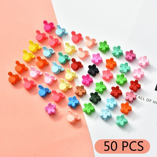 20 stk/pose søde piger kvinder blomster krone dyr baby hår klør børn hårspænder hår spænder børn hår tilbehør sæt: Flower mickey -20 stk