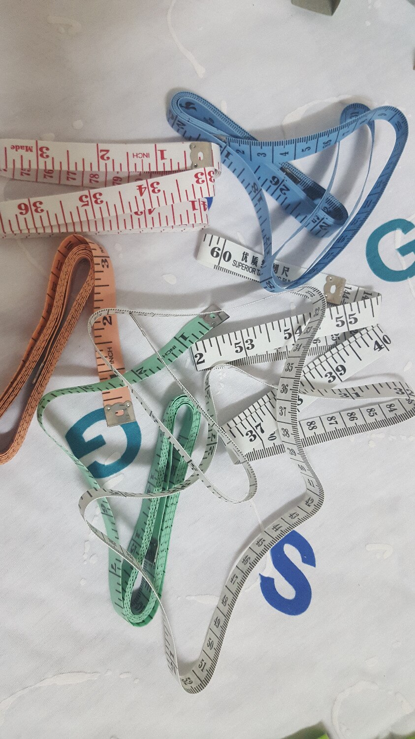 150cm*1CM 60Inch 1.5M cmFrench rulerBody Measuring Ruler Sewing Tailor Tape Measure Soft Flat for juki pfaff janome singer jack