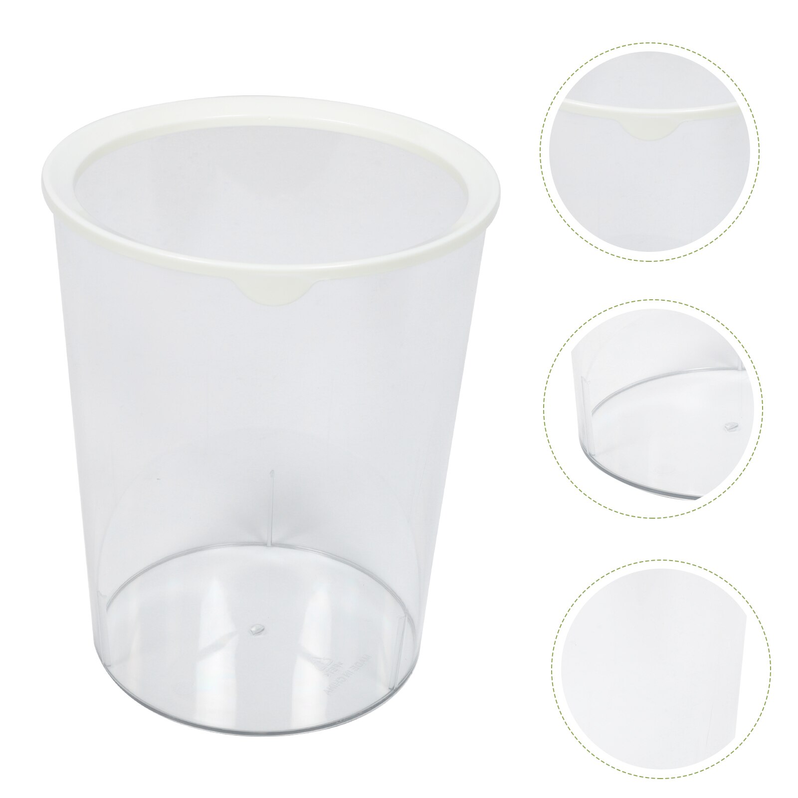 Simple Waste Storage Bin Waste Container Home Trash Can Transparent Waste Basket