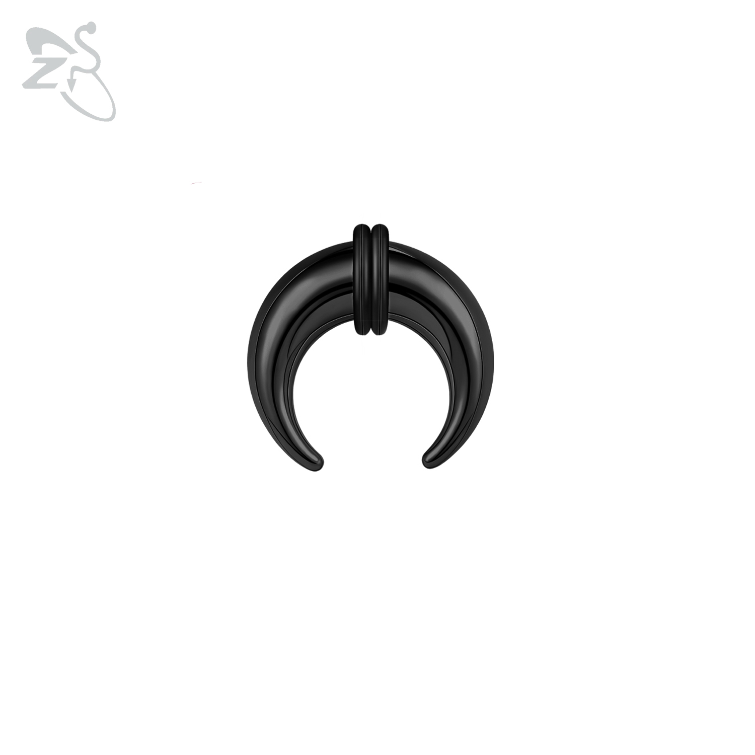 ZS 1PC 2G/4G/6G Buffalo Horn Nose Piercing Stainless Steel Pincher Septum Ring Stretcher Expander 8/10/11/12/15/16/18/22/25mm: Clear / Gold-color