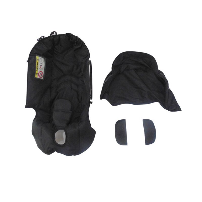 Doona – housse de protection en tissu pour poussette, siège de voiture pour bébé, housse de protection contre la pluie, sac de rangement, tapis de coussin, hiver: BLACKCOVER