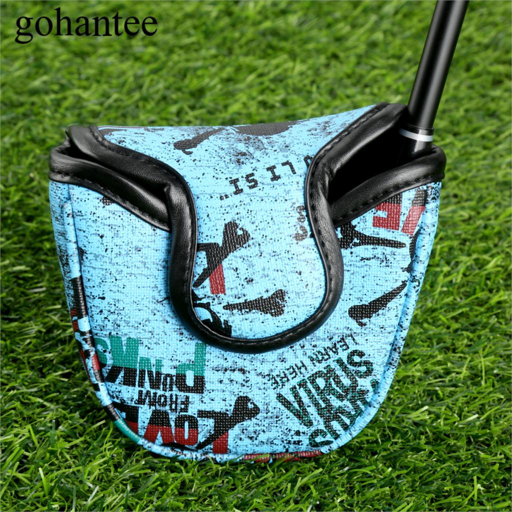 Copricapo Putter da Golf in pelle PU 1Pc con chiusura magnetica copricapo da Golf colorato copricapo Putte sport bianco/verde/blu: Blu