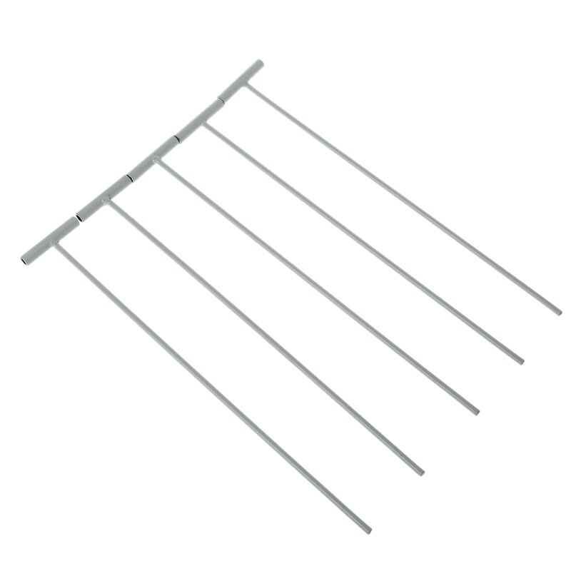 5 Pcs Pigeon Cage T-Shaped Bars Pigeon Bird Trap Entrance Iron Wires Curtain Iron T-shaped Bars Removable Metal Bars 농사 свинья: Default Title