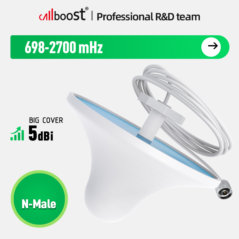 Ceiling Indoor Antenna with 2m Cable N Male for Cellular Amplifier gsm Repeater Signal Booster Enhance Cellphone Singal