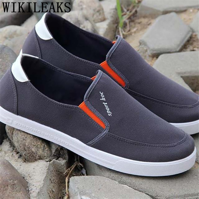 Zapatos de lona hombre casual slip on shoes hombres zapatillas transpirables zapatos hombres verano zapatillas hombre chaussure homme erkek ayakkabi