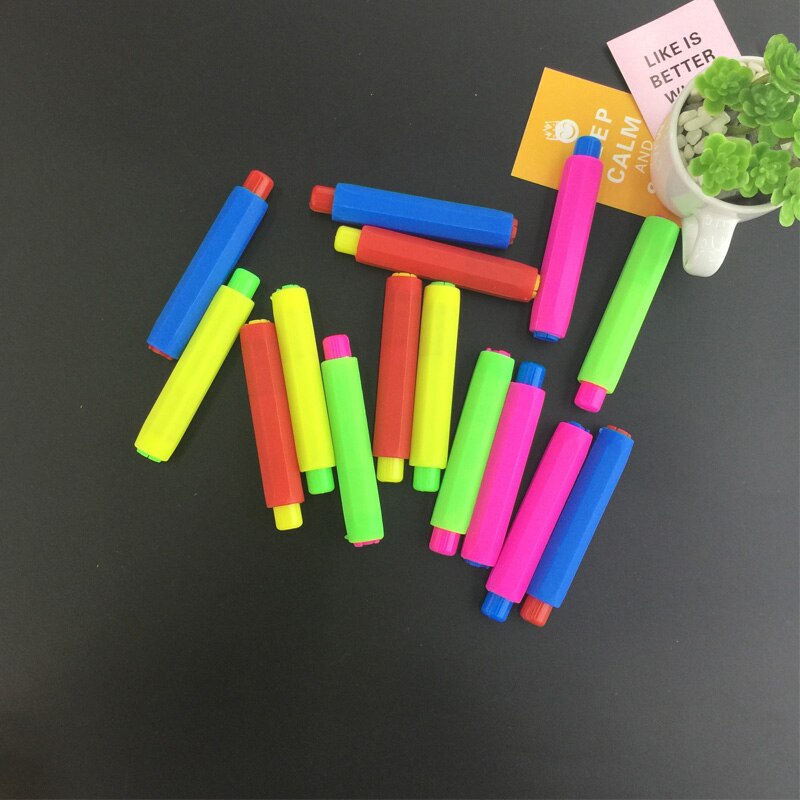 50PCS Colourful Plastic Special Chalk Sets Clean Teaching Hold For Teacher Children Home Education Chalk Sets Children's Drawin