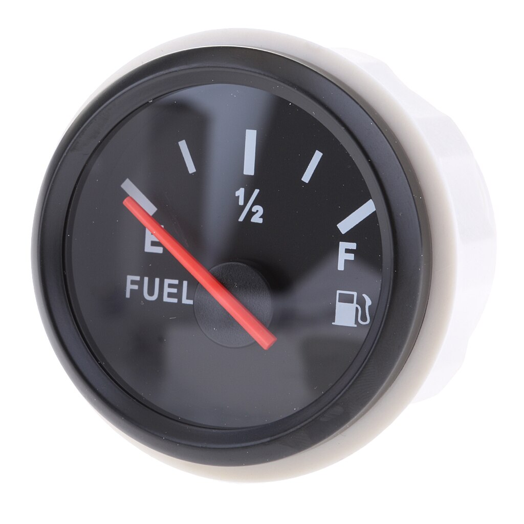 Brand Pointer Fuel Level Gauge for Universal Boat Car Truck RV Camper LED Light Display Fuel Gauges Auto Gauges: Black 2