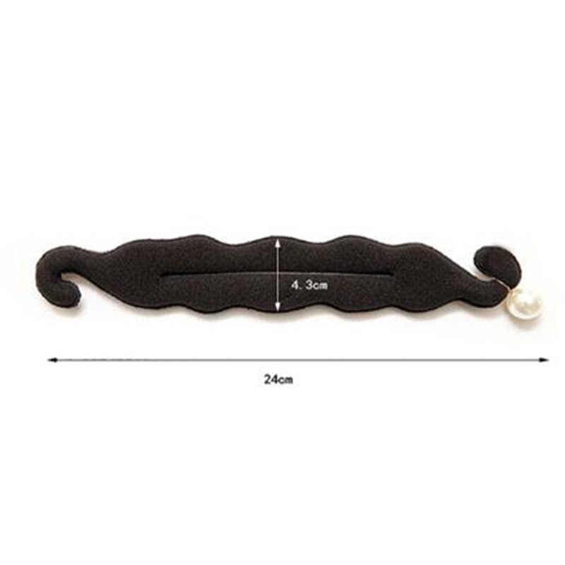 4 stk / sæt hår styling magisk svamp klip skum bolle curler frisure twist maker værktøj styling hår tilbehør: Perle
