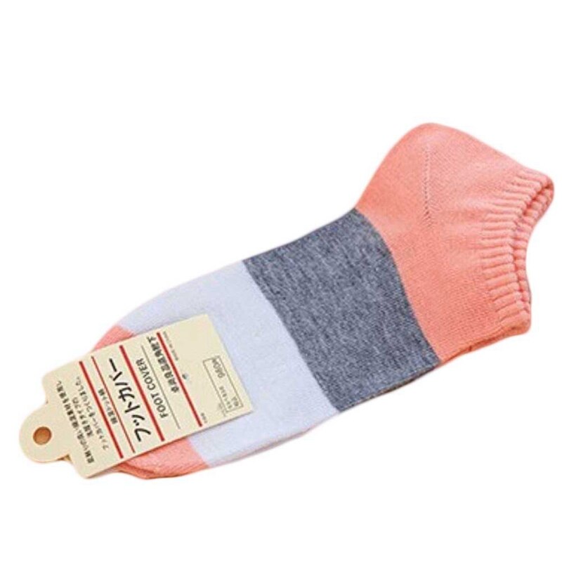 Women Socks Breathable Sports socks Solid Color Boat socks Comfortable Cotton Ankle Socks Korean Style Polyester Cotton Socks: RD