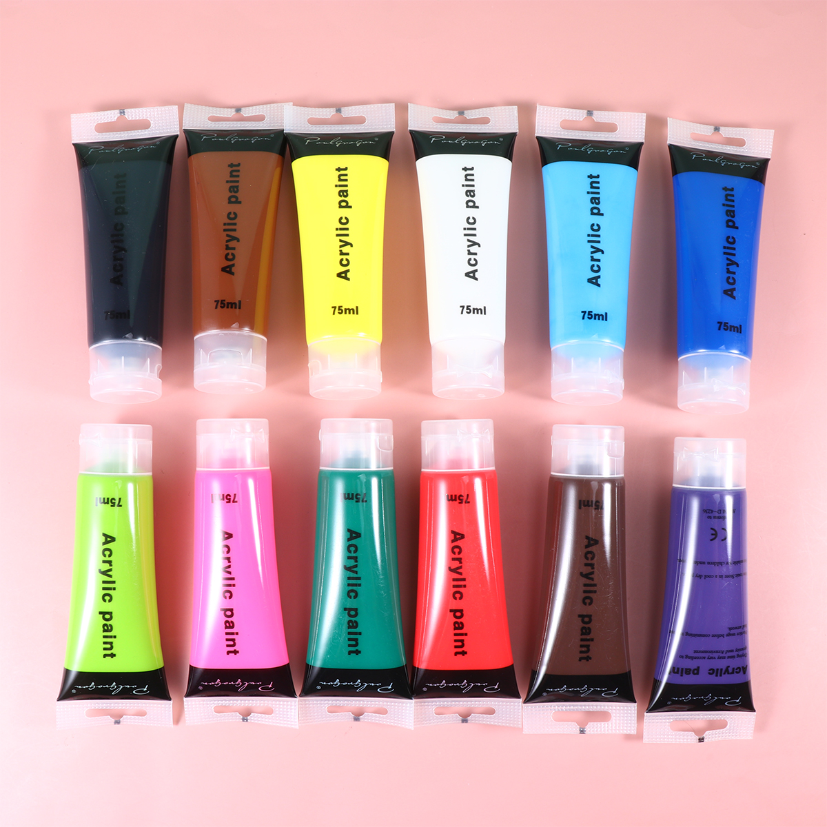 75ml 12 farver malet graffiti maling akryl maling sæt håndmalet pigment kit vægmaling pigment sæt fine art maling