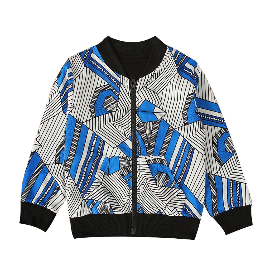 Kleinkind Kinder Mädchen Junge Herbst Dashiki Afrikanische Winddicht Mantel Warme Outwear Jacke Langarm Print weicher Baumwolle Mischung baby Mantel