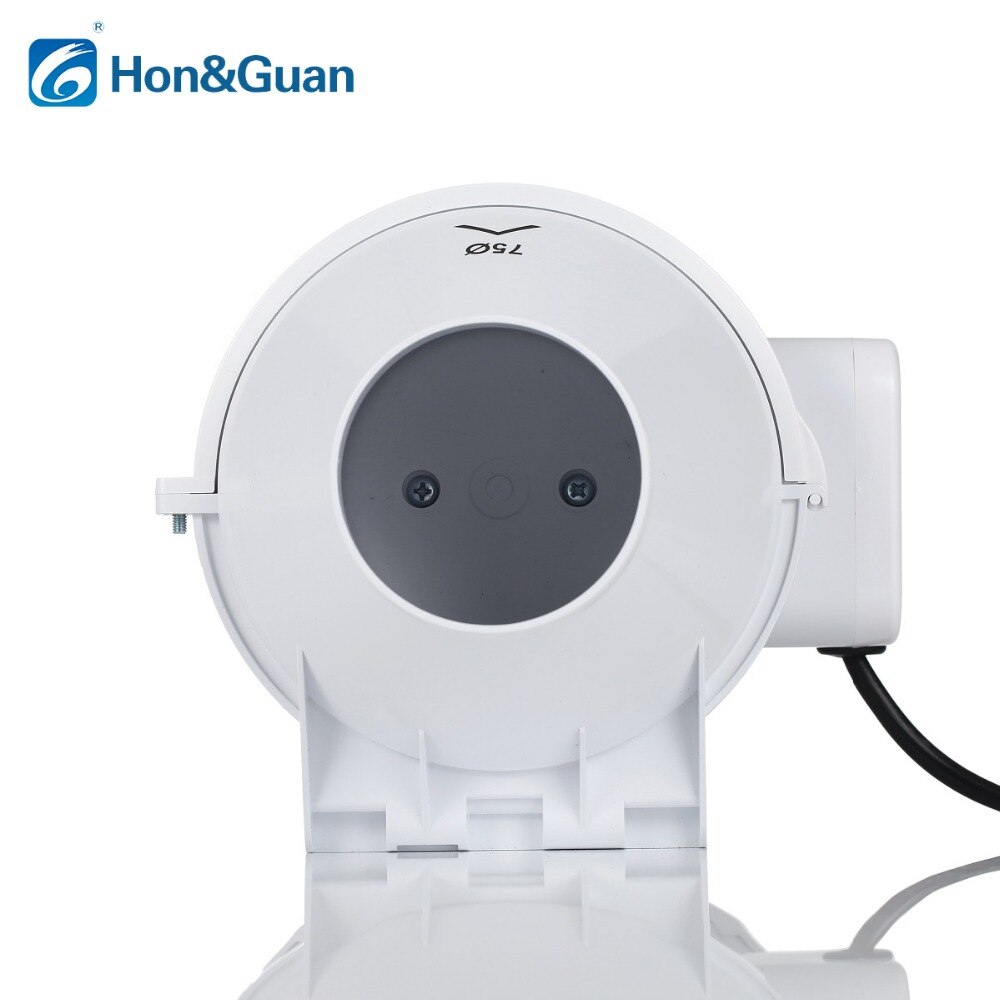 Hon & Guan-ventilateur à débit mixte, extracteur haute efficacité, système de Ventilation, échappement d'air pour salle de bains et cuisine, en ligne, HP-75S
