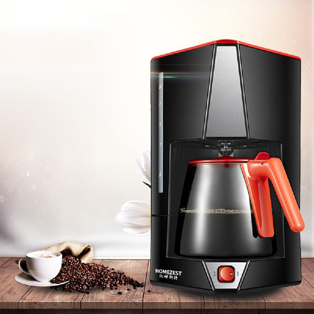 1.5L Portable Coffee Maker Tea Room Fully Automatic Drip Coffee Machine Household American Coffee Machine