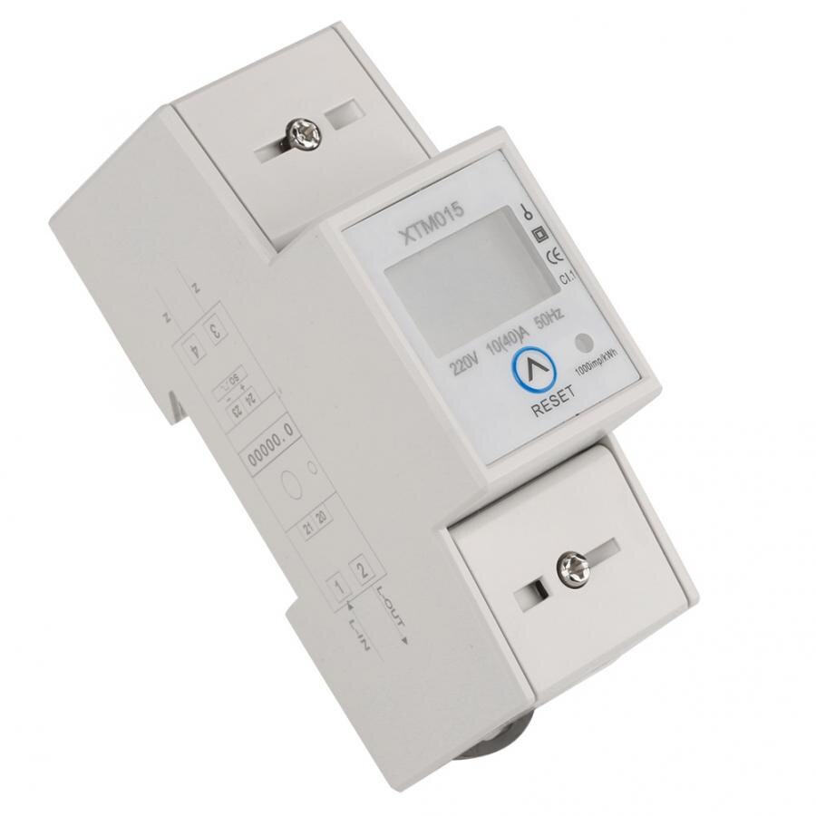 XTM015 Electric Meters kwh Meters Digital LCD 10 (40)A 220V Electric Meter,Small Volume Direct Accurate Advanced