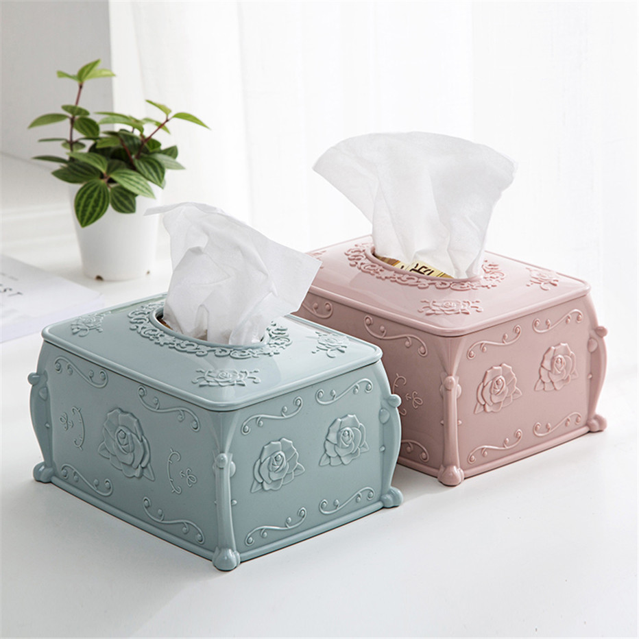 Tissue Box Napkin Storage Living Room Organizer Car Paper Holder Kitchen Bathroom Home Office Napkin Container Home Decoration